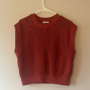 Marine Layer Red Knit Sweater